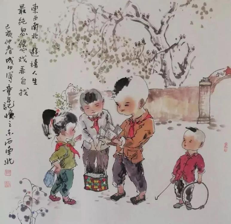 Farmer presents childhood memories in paintings