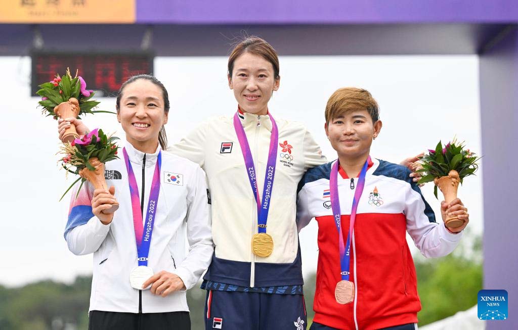 Hong Kong's Yang Qianyu claims women's road cycling gold at Asiad