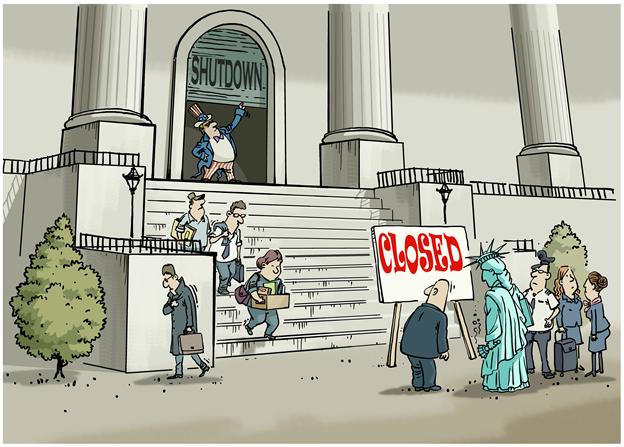 Ripple effects continue to spread as U.S. government shutdown lasts for half a month