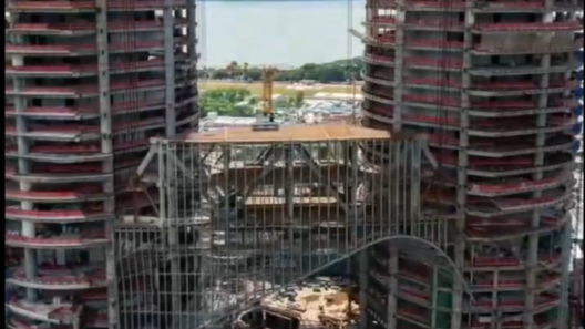 Heavy metal: 6,000-metric-ton skybridge links Shenzhen skyscrapers
