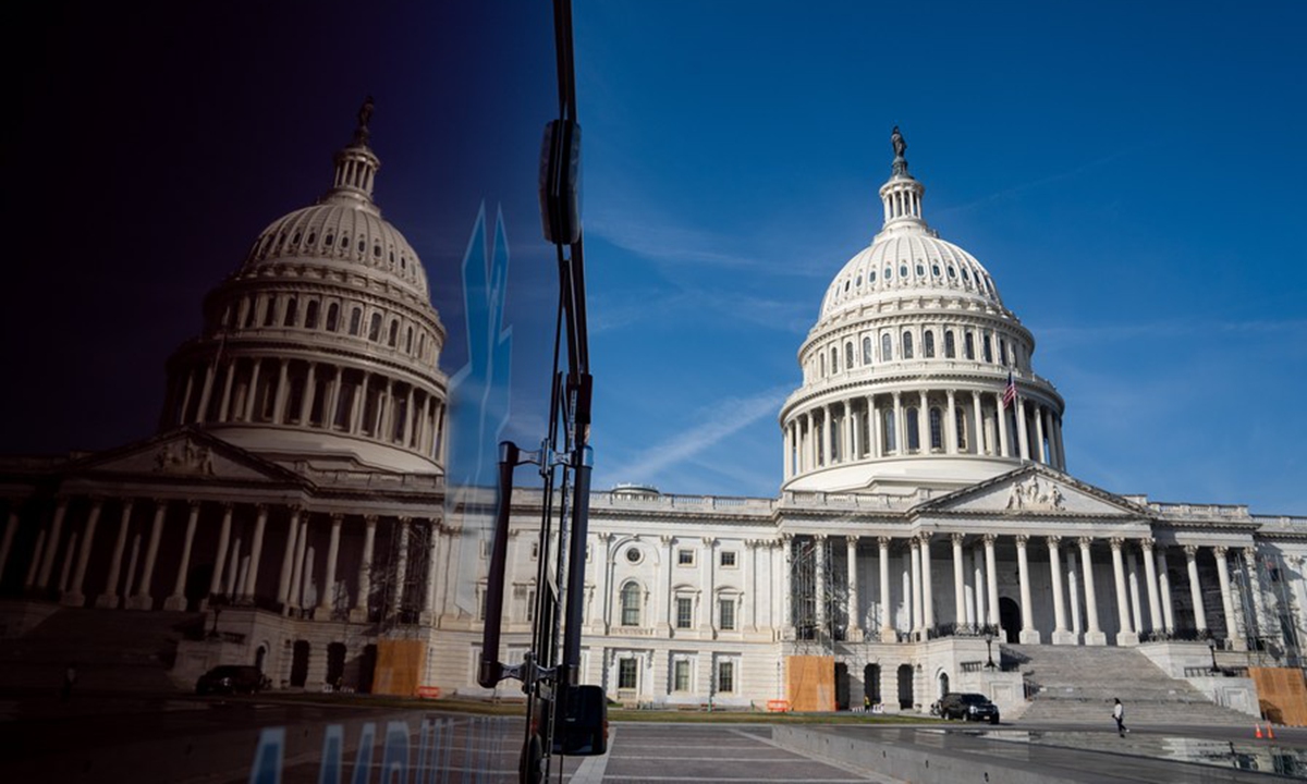 The U.S. Capitol building is seen in Washington, D.C., the United States, Nov. 4, 2022.  (Xinhua/Liu Jie)