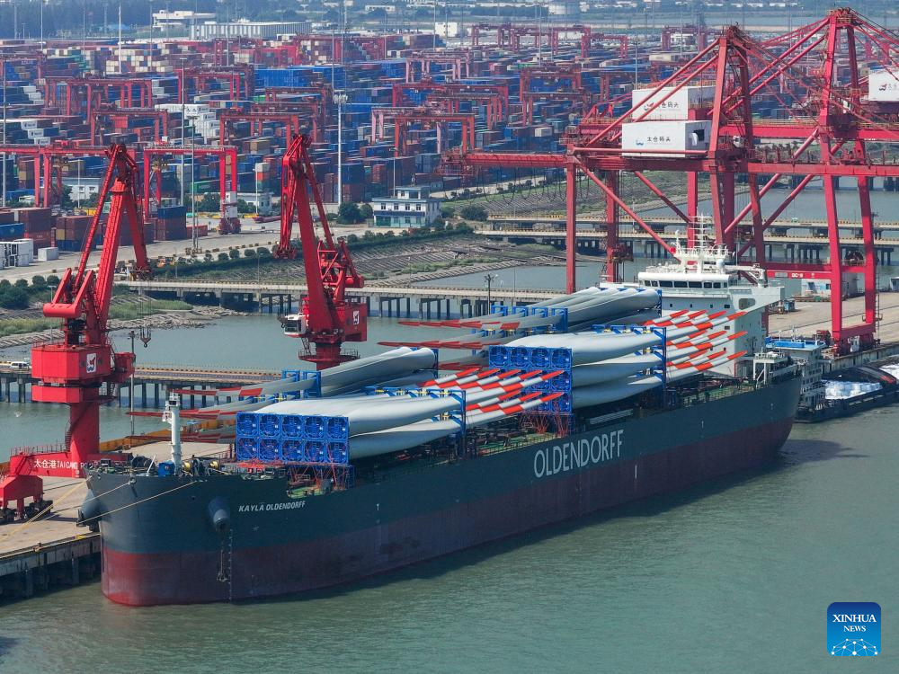 Container, cargo throughput at Taicang Port in China's Jiangsu sees year-on-year increase